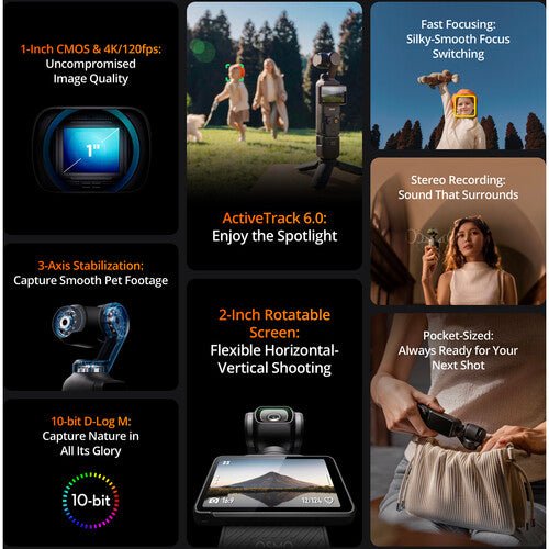Shop DJI Osmo Pocket 3 Creator Combo by DJI at B&C Camera