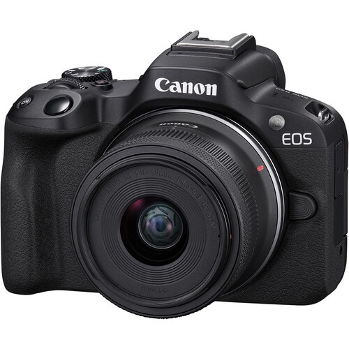 Shop Canon EOS R50 Mirrorless Camera with 18-45mm and 55-210mm Lenses (Black) by Canon at B&C Camera