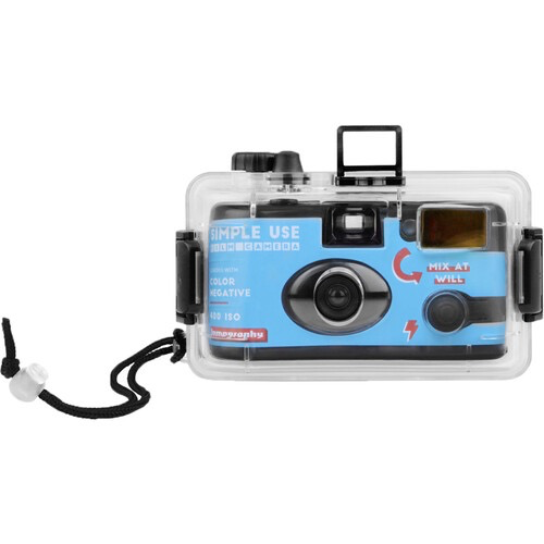 Lomography Analogue Aqua Color Negative 400 Simple Use Film Camera + Underwater Case (27 Exposures)