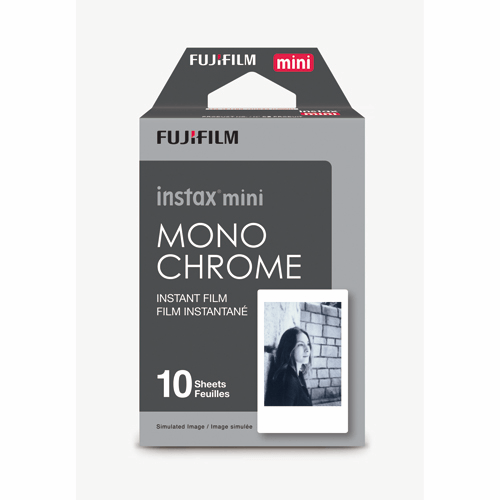Shop Fujifilm Instax Mini Monochrome Instant Film - ISO 800 by Fujifilm at B&C Camera