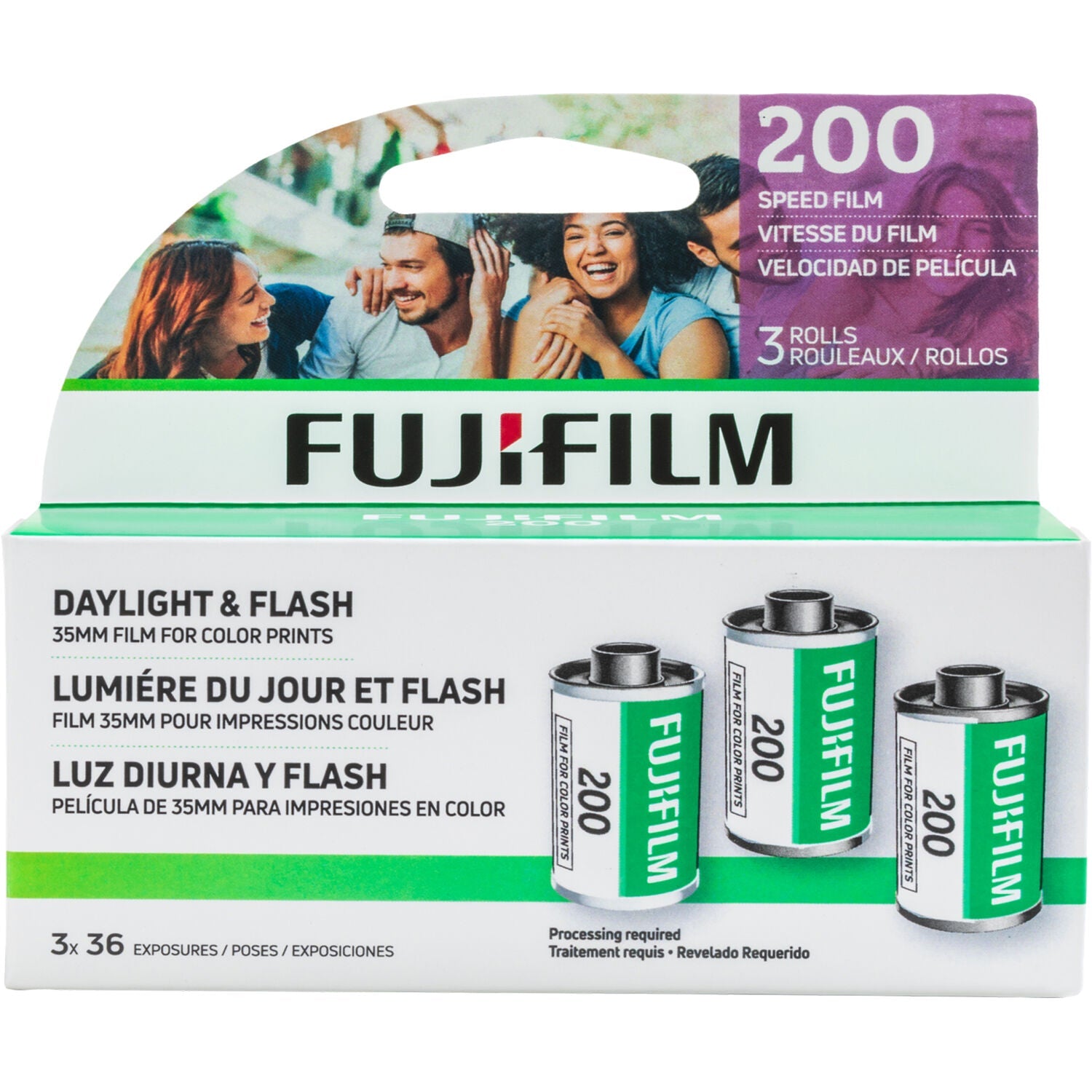 Shop FUJIFILM 200 Color Negative Film (35mm Roll Film, 36 Exposures, 3-Pack) by Fujifilm at B&C Camera