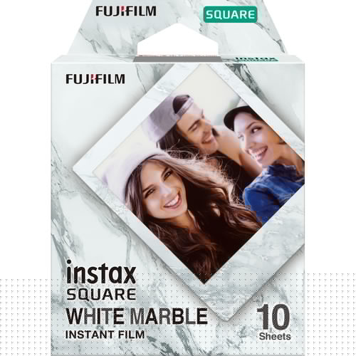 FUJIFILM INSTAX SQUARE White Marble Instant Film (10 Exposures) - B&C Camera