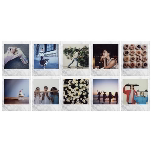 FUJIFILM INSTAX SQUARE White Marble Instant Film (10 Exposures) - B&C Camera