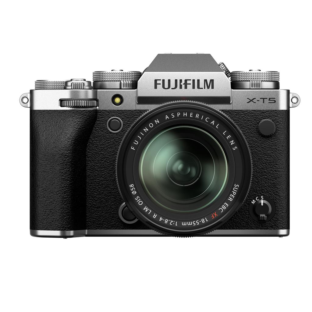 FUJIFILM X-T5 Mirrorless Camera with 18-55mm Lens (Silver) by