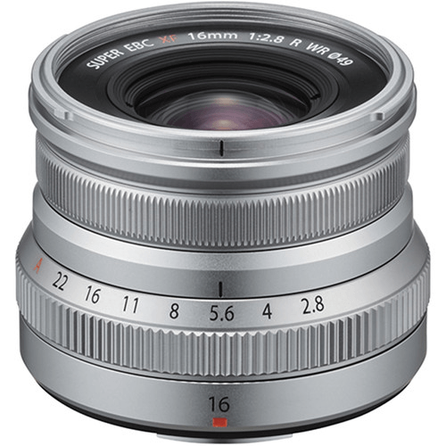 FUJIFILM XF 16mm f/2.8 R WR Lens (Silver) by Fujifilm at Bu0026C Camera