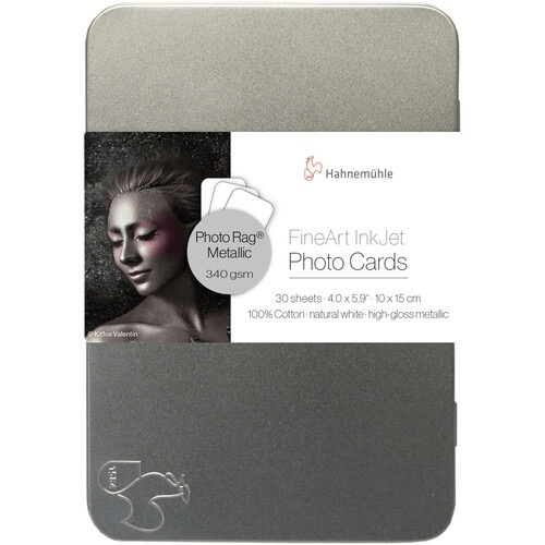 Shop Hahnemühle Photo Rag Metallic Paper (4 x 6", 30 Sheets) by Hahnemuhle at B&C Camera