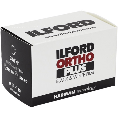 Shop Ilford Ortho Plus Black & White Negative Film (35mm Roll Film, 36 Exposures) by Ilford at B&C Camera