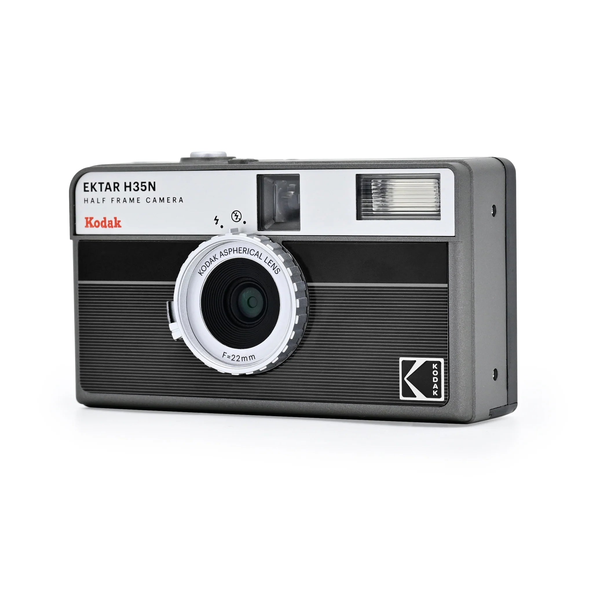 Shop Kodak Ektar H35N 1/2 Frame Film Camera (Striped Black) by Kodak at B&C Camera