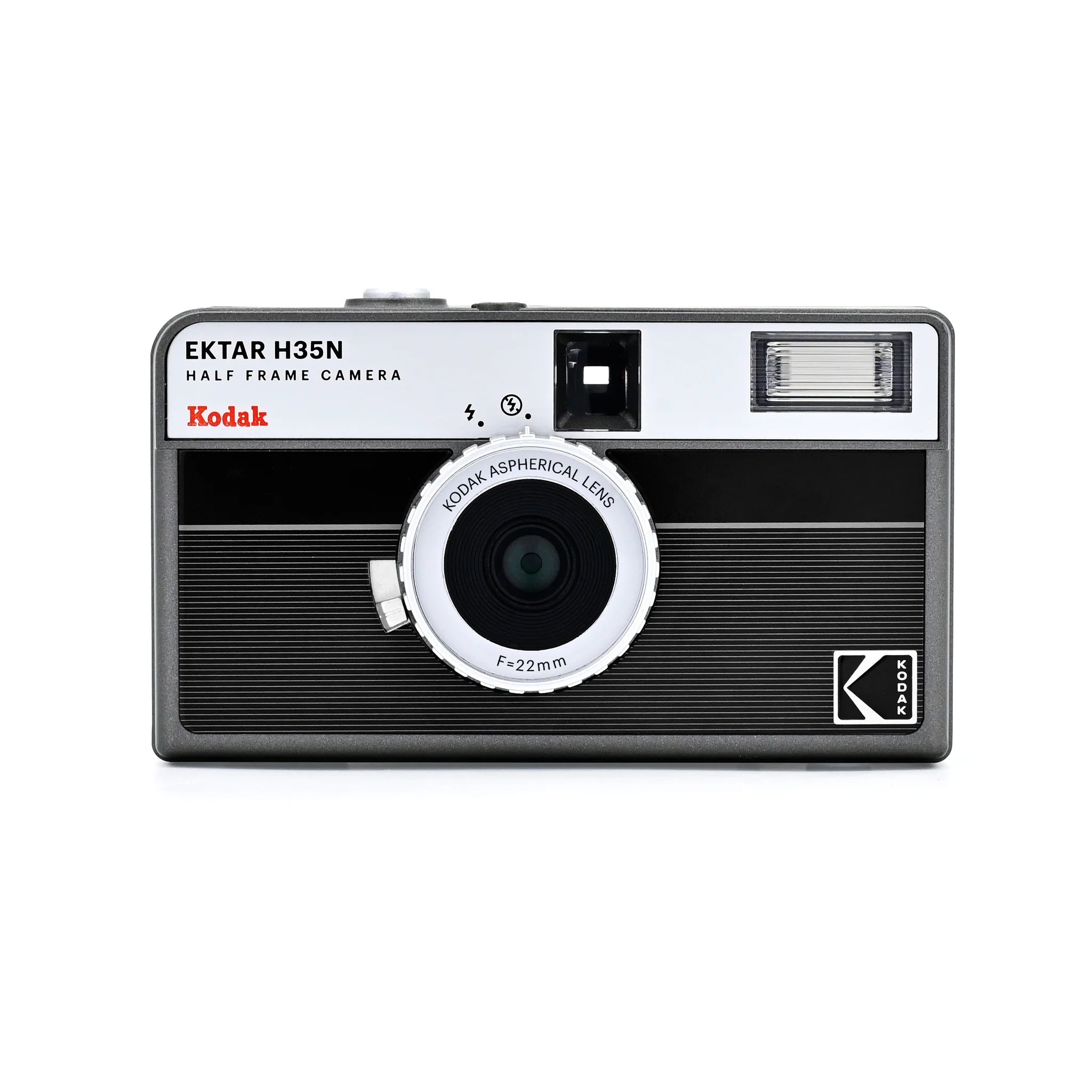 Shop Kodak Ektar H35N 1/2 Frame Film Camera (Striped Black) by Kodak at B&C Camera