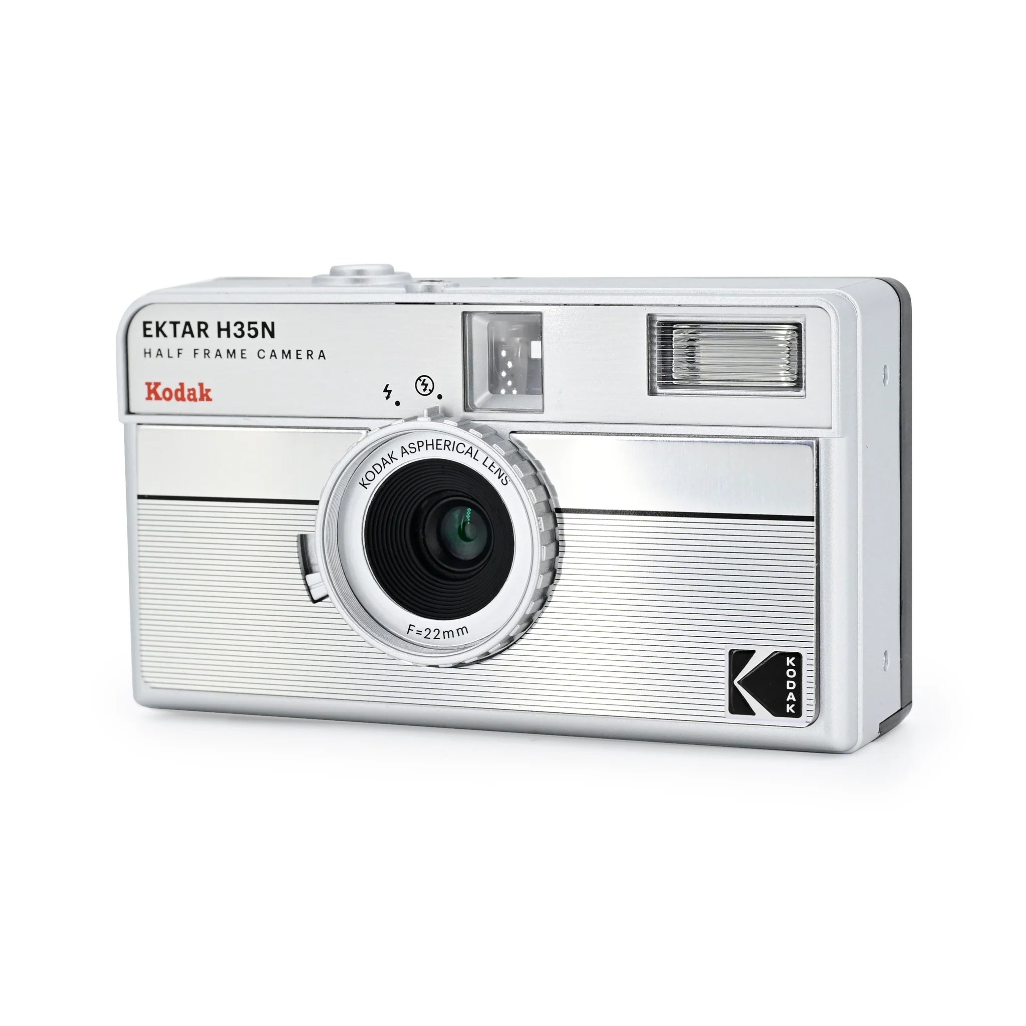 Shop Kodak Ektar H35N 1/2 Frame Film Camera (Striped Silver) by Kodak at B&C Camera