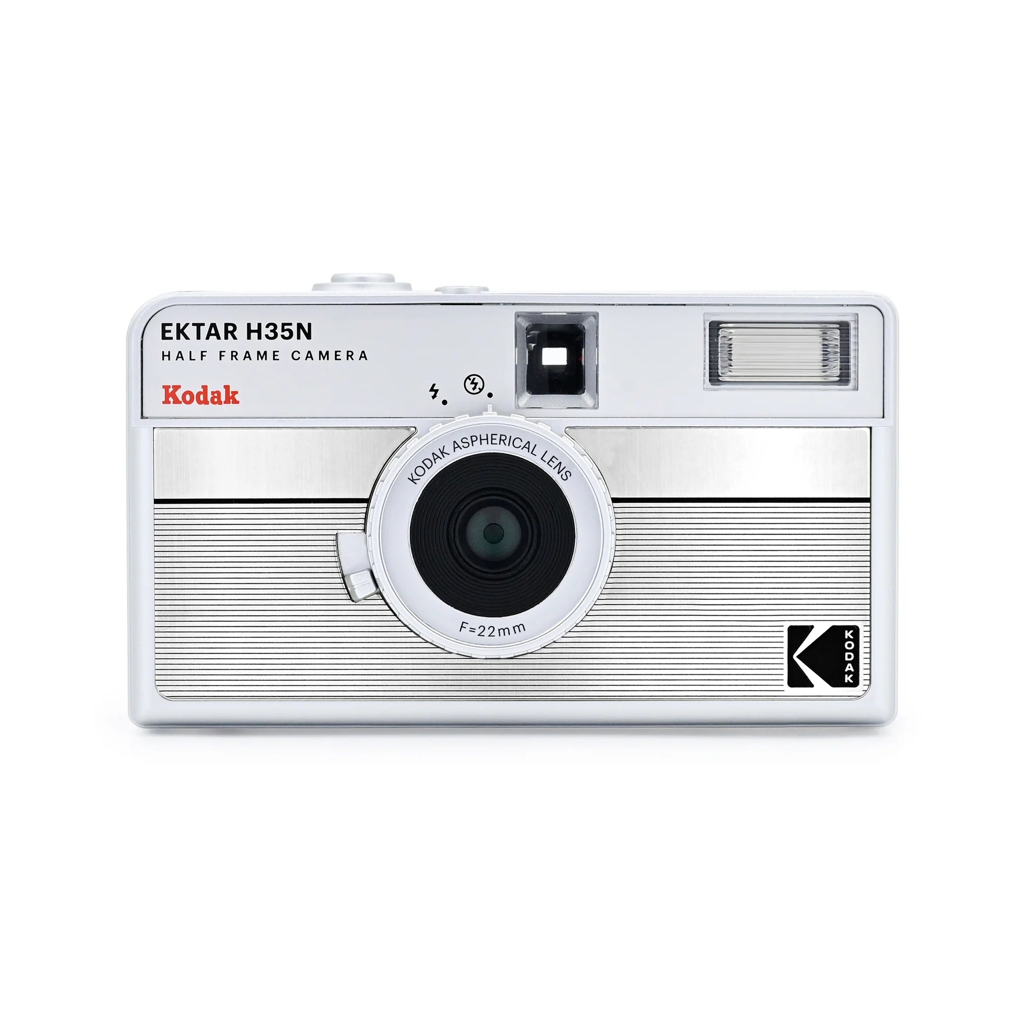 Shop Kodak Ektar H35N 1/2 Frame Film Camera (Striped Silver) by Kodak at B&C Camera