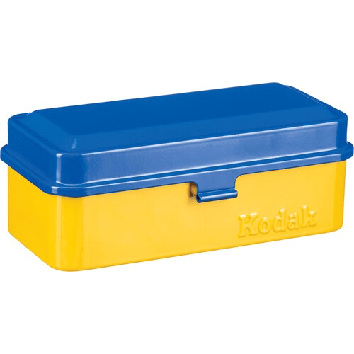 Shop Kodak Steel 120/135mm Film Case (Blue Lid/Yellow Body) by Kodak at B&C Camera