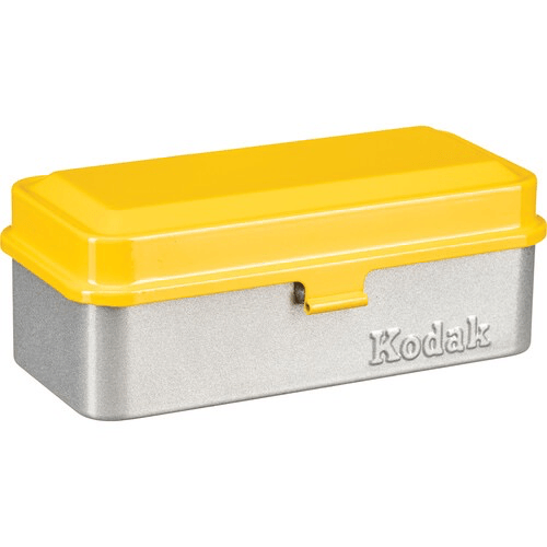 Shop Kodak Steel 120/135mm Film Case (Yellow Lid/Silver Body) by Kodak at B&C Camera