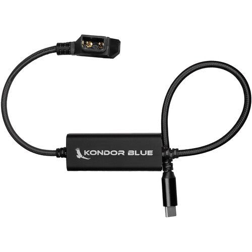 Shop Kondor Blue D-Tap to USB-C Power Delivery Cable for Mirrorless Cameras (16”, Raven Black) by KONDOR BLUE at B&C Camera