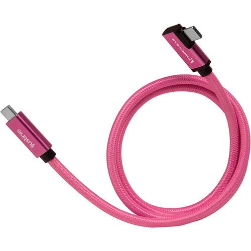 Kondor Blue iJustine Male USB-C 3.2 Gen 2 Right Angle Cable (3', Pink) - B&C Camera