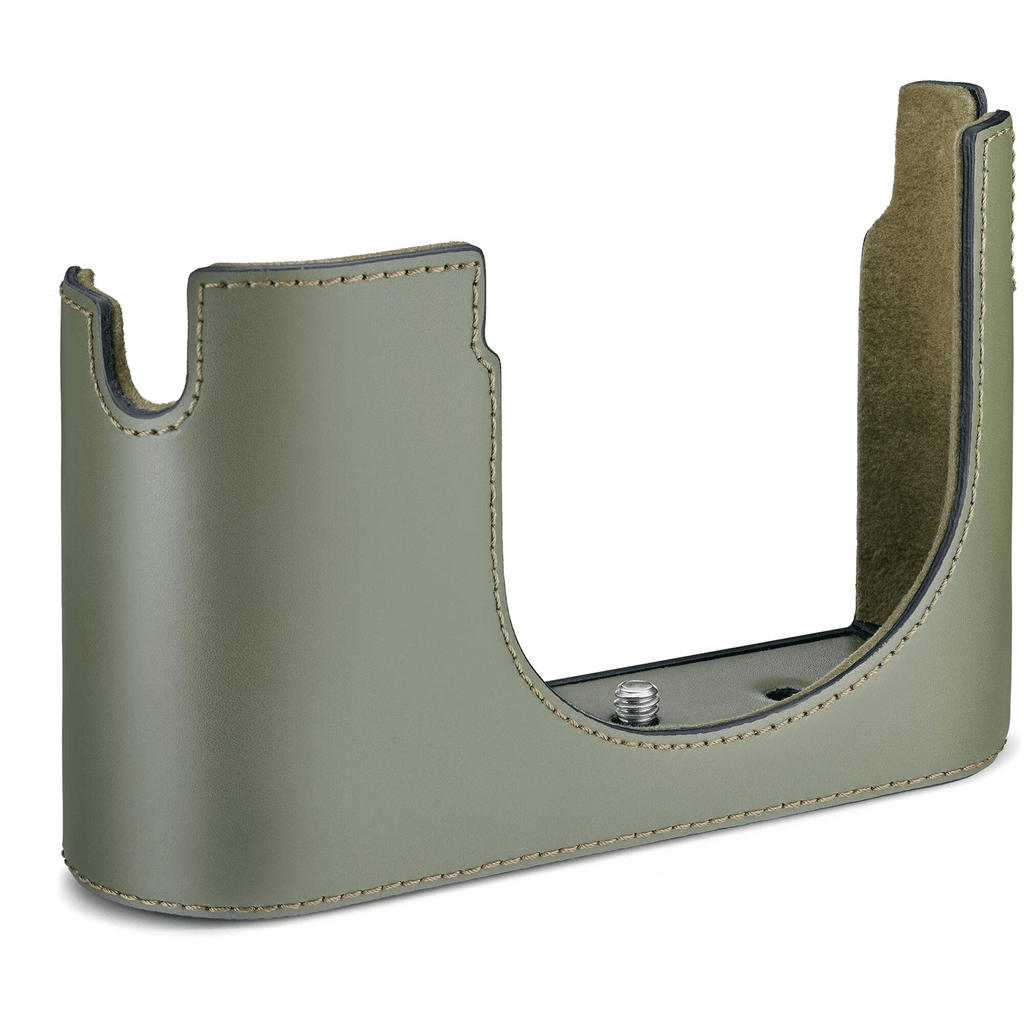 Shop Leica Half Case Q3 (Leather, Olive Green) by Leica at B&C Camera