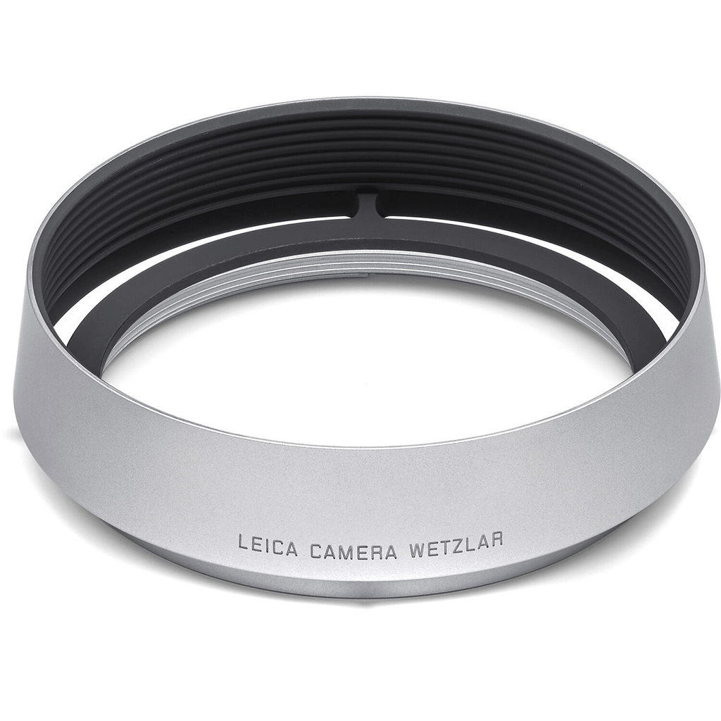 Leica Round Lens Hood Q (Aluminum, Silver) - B&C Camera
