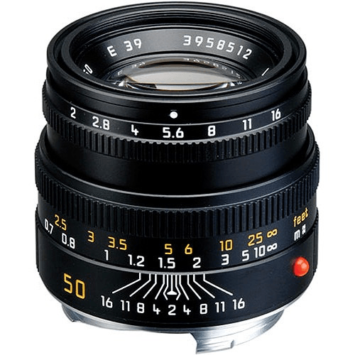 Shop Leica Summicron-M Normal 50mm f/2 Manual Focus Lens (Black) by Leica at B&C Camera