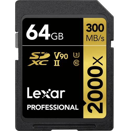 Shop Lexar Pro 64GB 2000x SDXC UHS-II Memory Card by Lexar at B&C Camera