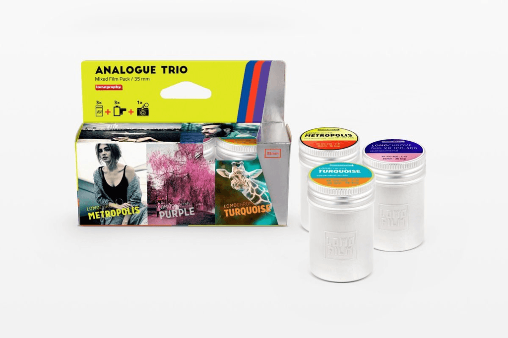 Shop Lomography Analogue Trio Mixed Film Pack 35 mm by lomography at B&C Camera