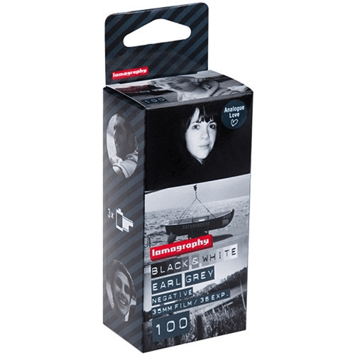 Shop Lomography Earl Grey 100 Black and White Negative Film (35mm Roll, 36 Exposures, 3 Pack) by lomography at B&C Camera