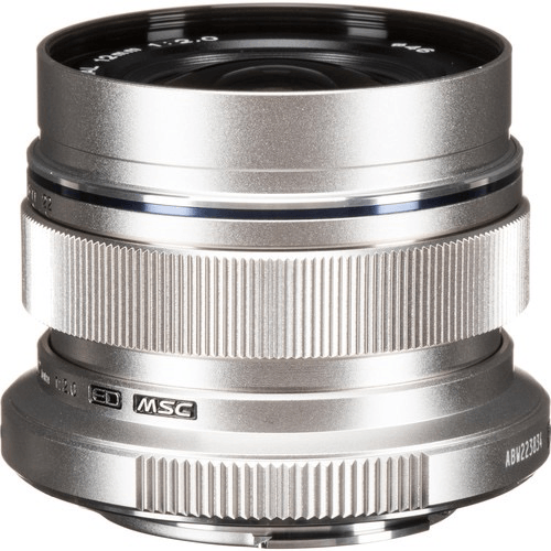 Shop Olympus M.Zuiko Digital ED 12mm f/2.0 Lens (Silver) by Olympus at B&C Camera