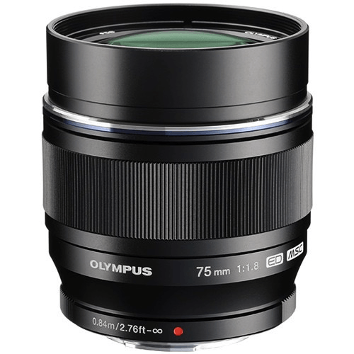 Shop Olympus M.Zuiko Digital ED 75mm f/1.8 Lens (Black) by Olympus at B&C Camera
