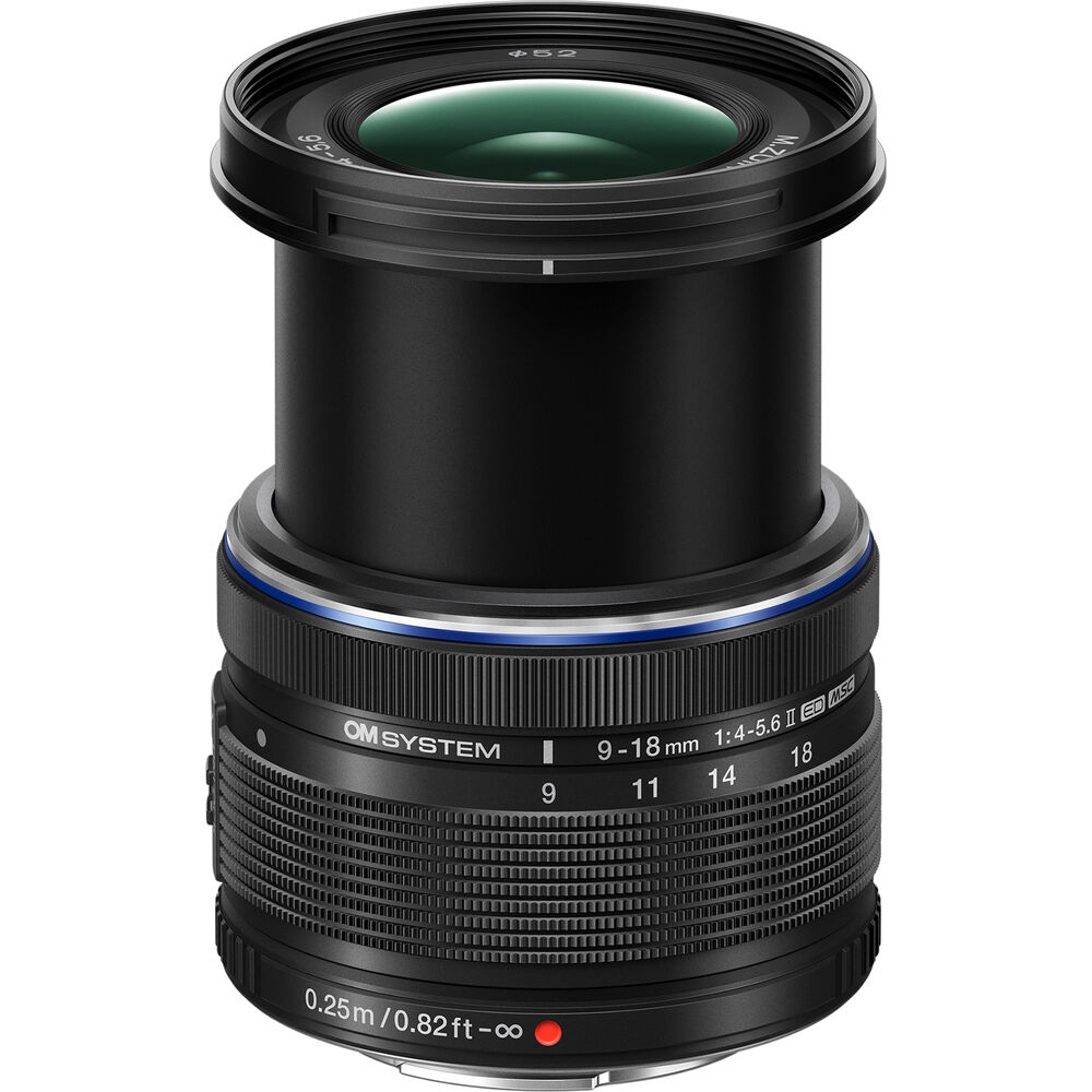 Shop OM SYSTEM M.Zuiko Digital ED 9-18mm f/4-5.6 II Lens (Micro Four Thirds) by OM System at B&C Camera
