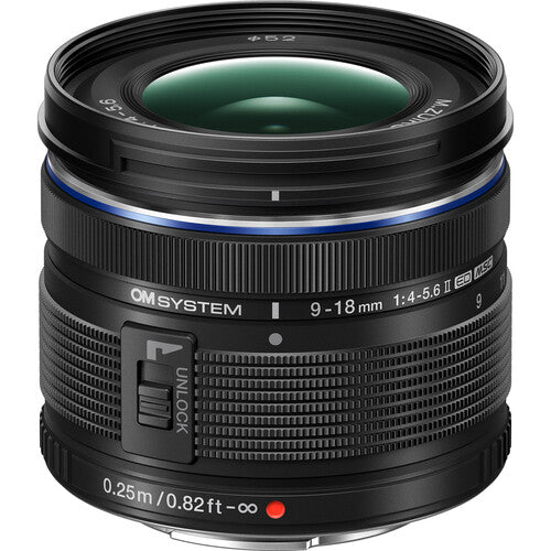 Shop OM SYSTEM M.Zuiko Digital ED 9-18mm f/4-5.6 II Lens (Micro Four Thirds) by OM System at B&C Camera