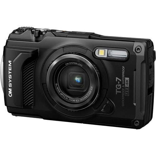 OM SYSTEM Tough TG-7 Digital Camera (Black) - B&C Camera