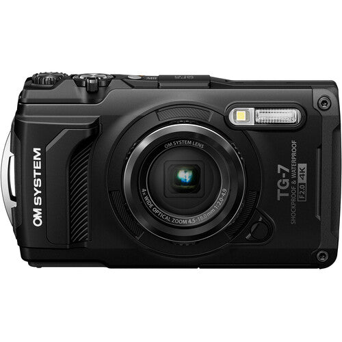 OM SYSTEM Tough TG-7 Digital Camera (Black) - B&C Camera