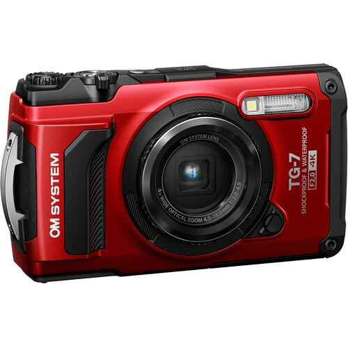 Shop OM SYSTEM Tough TG-7 Digital Camera (Red) by OM System at B&C Camera