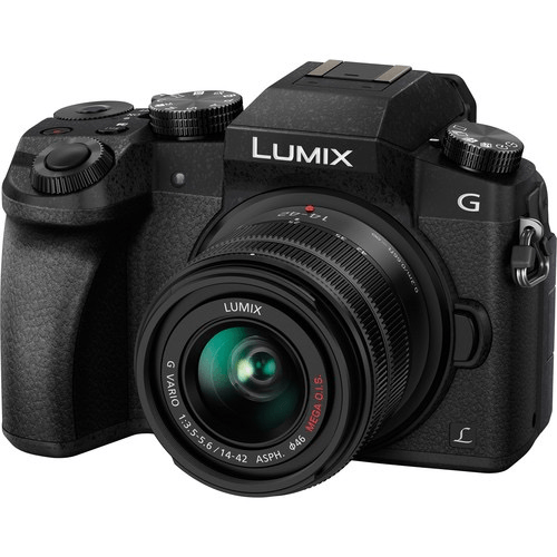 Shop Panasonic Lumix DMC-G7 Mirrorless Micro Four Thirds Digital Camera with 14-42mm and 45-150mm Lenses (Black)*OPEN BOX* by Panasonic at B&C Camera