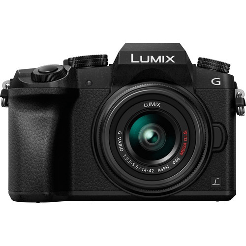 Shop Panasonic Lumix DMC-G7 Mirrorless Micro Four Thirds Digital Camera with 14-42mm and 45-150mm Lenses (Black)*OPEN BOX* by Panasonic at B&C Camera