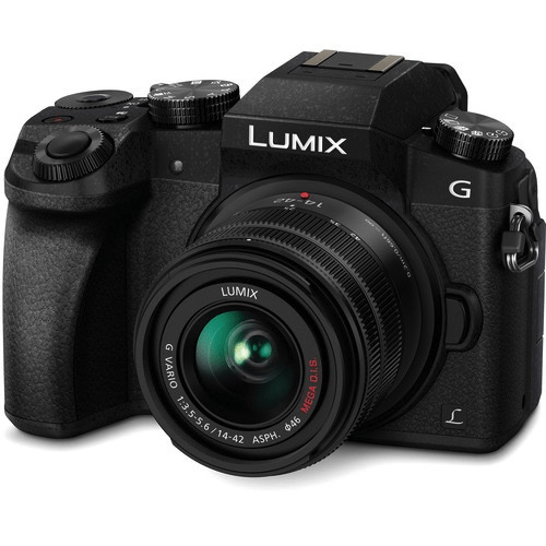 Shop Panasonic Lumix DMC-G7 Mirrorless Micro Four Thirds Digital Camera with 14-42mm Lens (Black) by Panasonic at B&C Camera