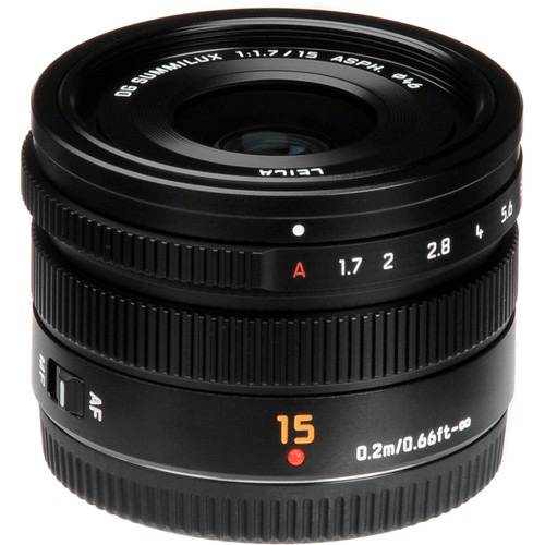 Shop Panasonic Lumix G Leica DG Summilux 15mm f/1.7 ASPH Lens by Panasonic at B&C Camera