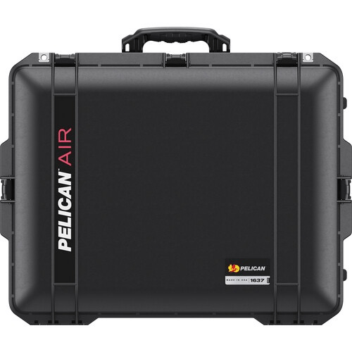 Shop Pelican 1637AirWD Wheeled Hard Case with Divider Insert (Black) by Pelican at B&C Camera