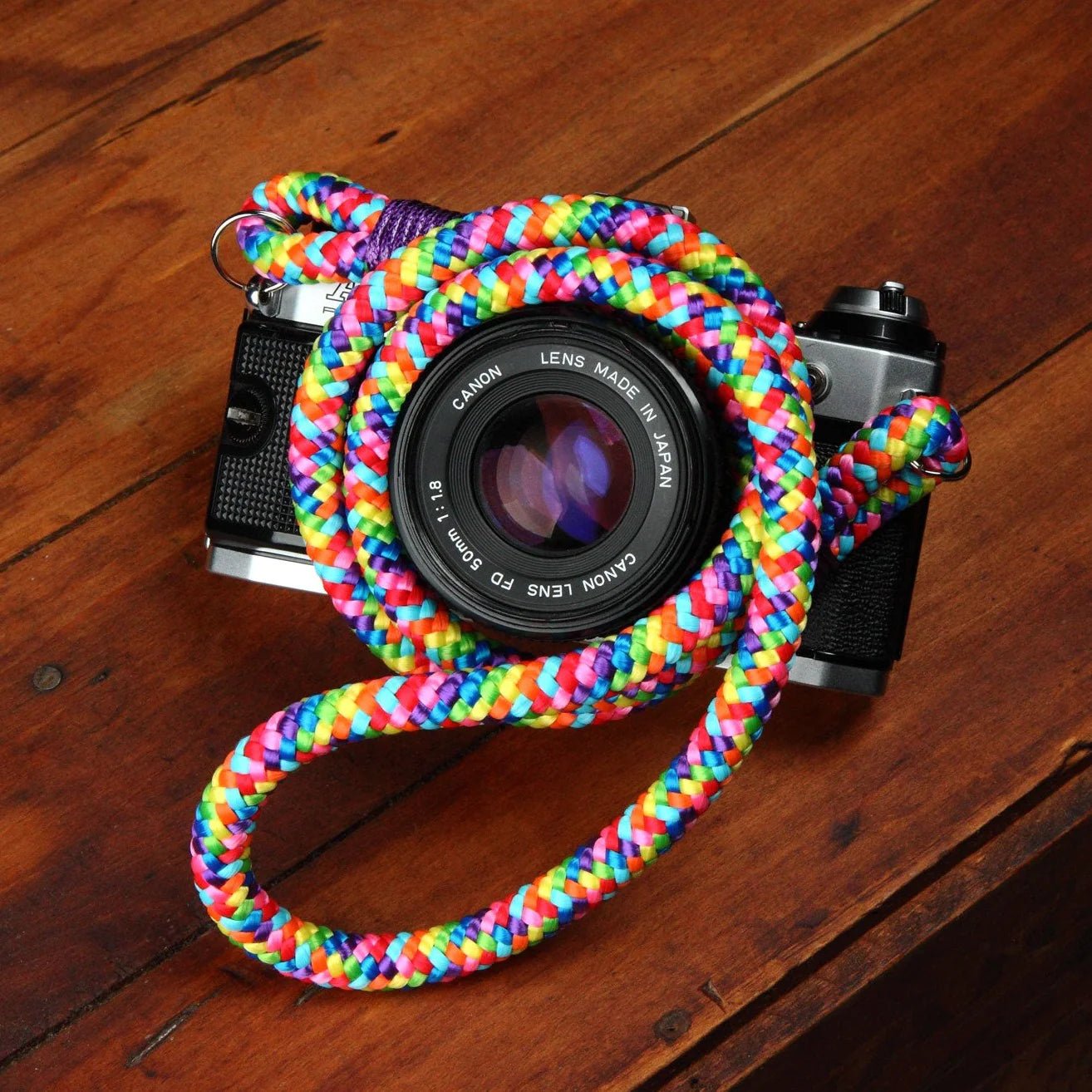 Photogenic Supply Co. Rope Camera Strap (Rainbow) - B&C Camera