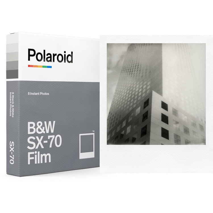 Shop Polaroid Originals Black and White Film for SX-70 - 8 Exp. - White Frame by Polaroid at B&C Camera