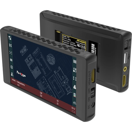 Shop PORTKEYS PT6 5.2” 4K HDMI Touchscreen Monitor by Portkeys at B&C Camera