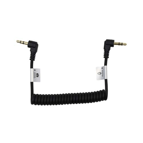 Shop Promaster Audio Cable 3.5mm TRS male right angle - 3.5mm TRS male right angle - 8 1/2" coiled by Promaster at B&C Camera