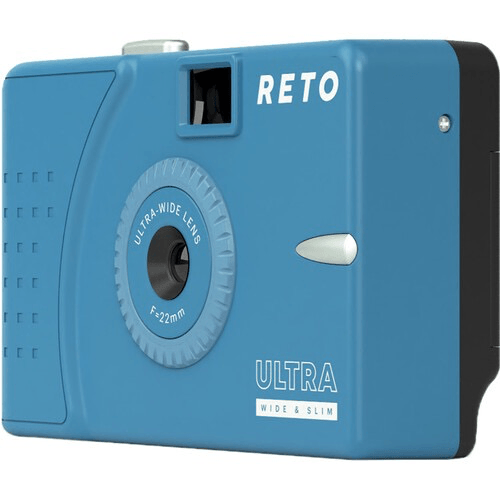 Shop Reto Project Ultra Wide/Slim Film Camera with 22mm Lens -without flash (Murky Blue) by Reto at B&C Camera