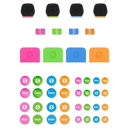 Rode COLORS 3 Accessory Set for Wireless GO/GO II and Lavalier II