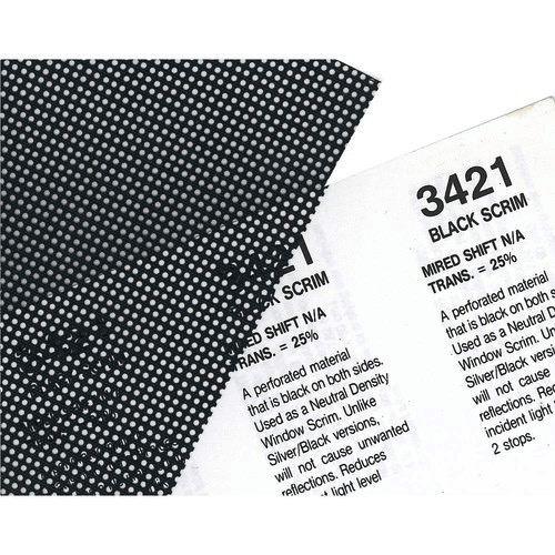 Shop Rosco Cinegel #3421 Filter 20” x 24” Sheet (BlackScrim) by Visual Departures at B&C Camera