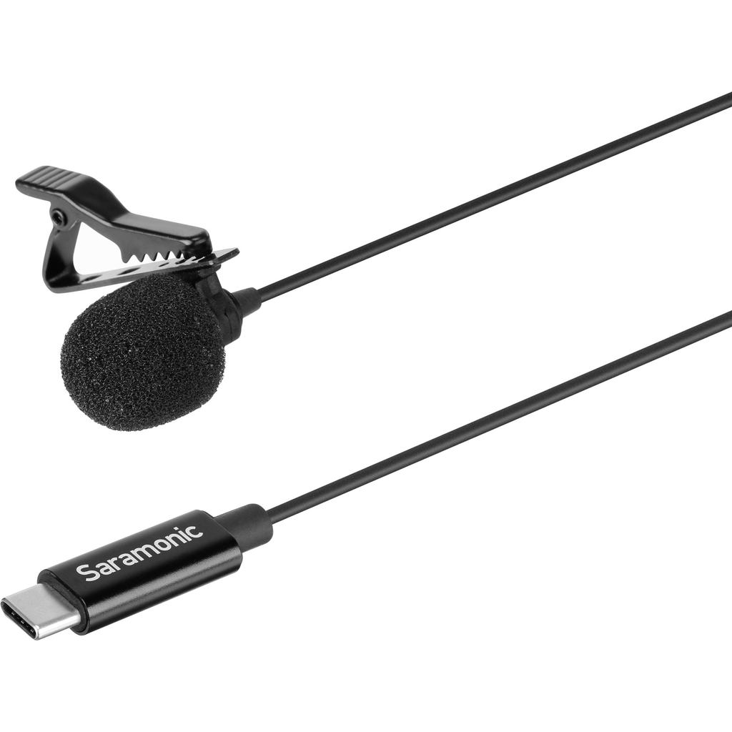 Saramonic LavMicro U3A Omnidirectional Lavalier Microphone with USB Type-C Connector for Android Devices (6.5' Cable) - B&C Camera