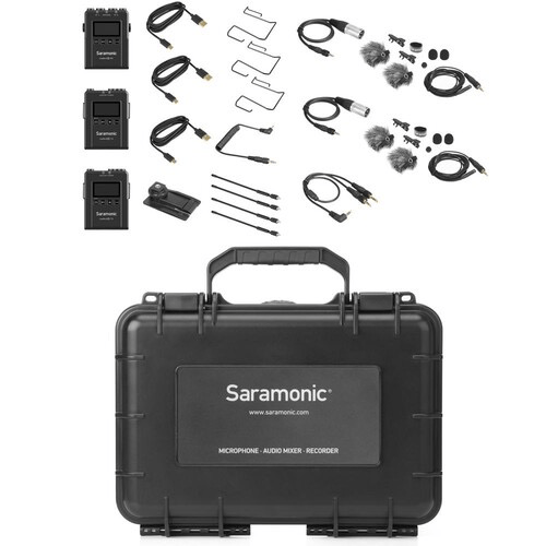 Saramonic UWMIC9S KIT2 2-Person Camera-Mount Wireless Omni Lavalier Microphone System (514 to 596 MHz) - B&C Camera