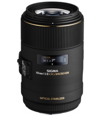 Sigma 105mm f/2.8 EX DG OS HSM Macro Lens for Nikon F by Sigma at
