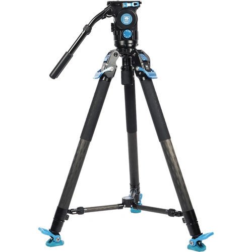 Sirui SVT75 Pro Rapid System One-Step Release Video Tripod with SVH15 Video Fluid Head Kit - B&C Camera