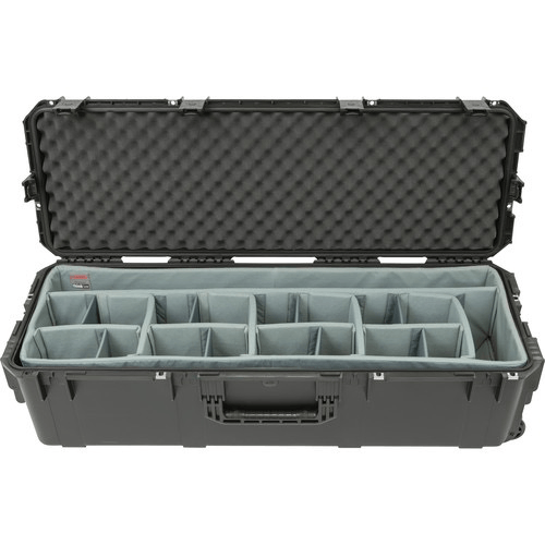 Shop SKB iSeries 4213-12 Waterproof Case with Wheels with Think Tank-Designed Lighting/Stand Dividers & Lid Foam (Black) by SKB at B&C Camera