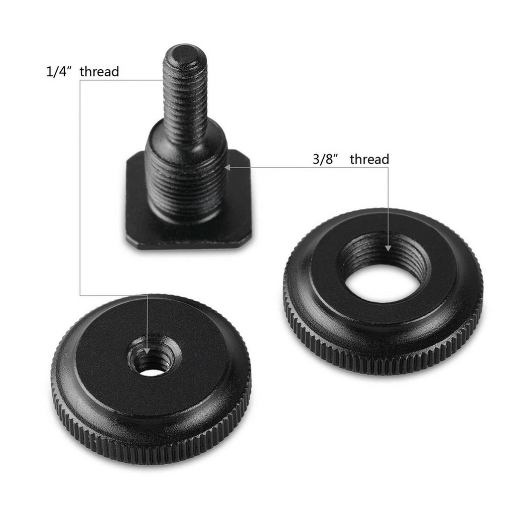 Shop SMALLRIG Cold Shoe Adapter with 3/8" to 1/4" Thread(2pcs Pack) 1631 by SmallRig at B&C Camera